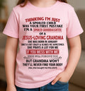 Christian Girl Shirt – Spoiled by Grandma January Edition – From Grandma to Granddaughter NGHL01 (SKU07-181-01)