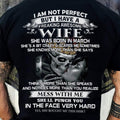 March - I Am Not Perfect But I Have A Freaking Awesome Wife - Gift For Husband From Wife - NGHL03 (SKU06-34-03)