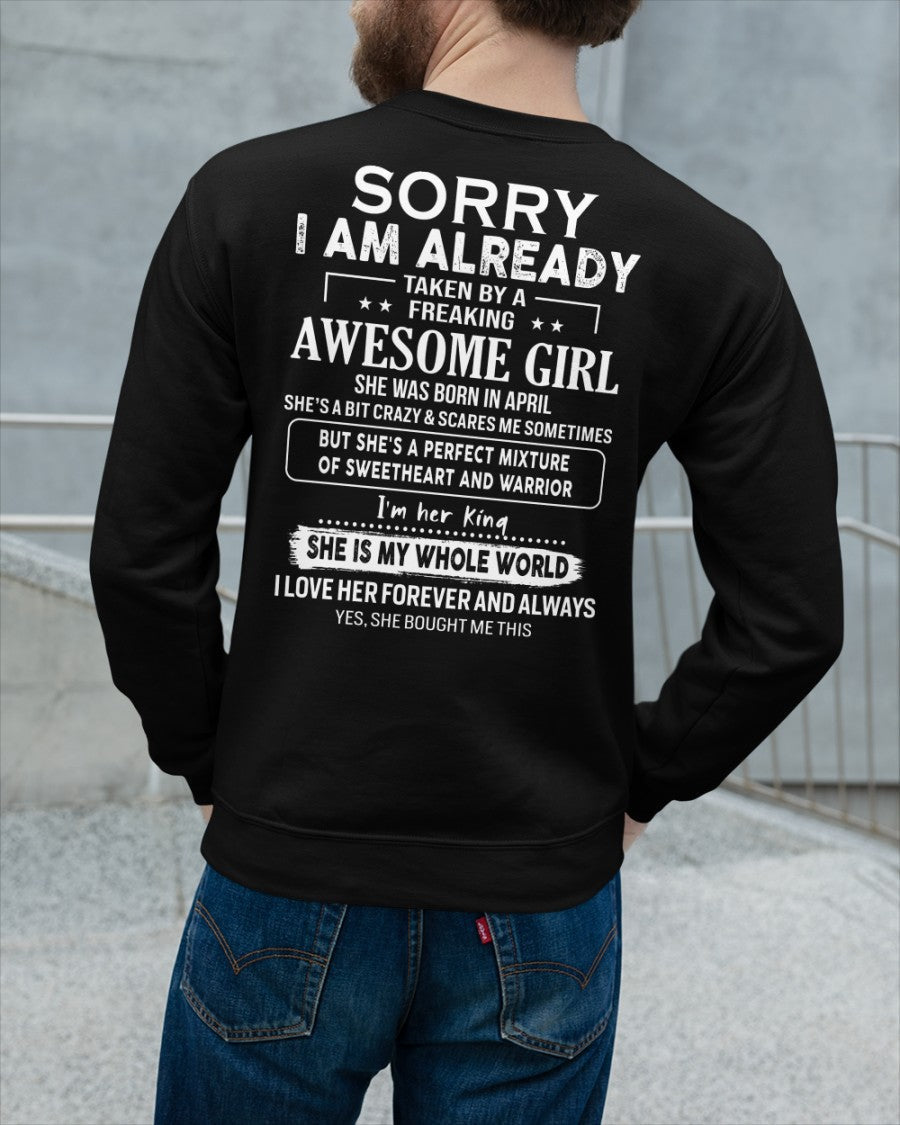 April - Awesome girl - Perfect gift for your boyfriend - (SKU04-86-04) - From Wife NGHL04