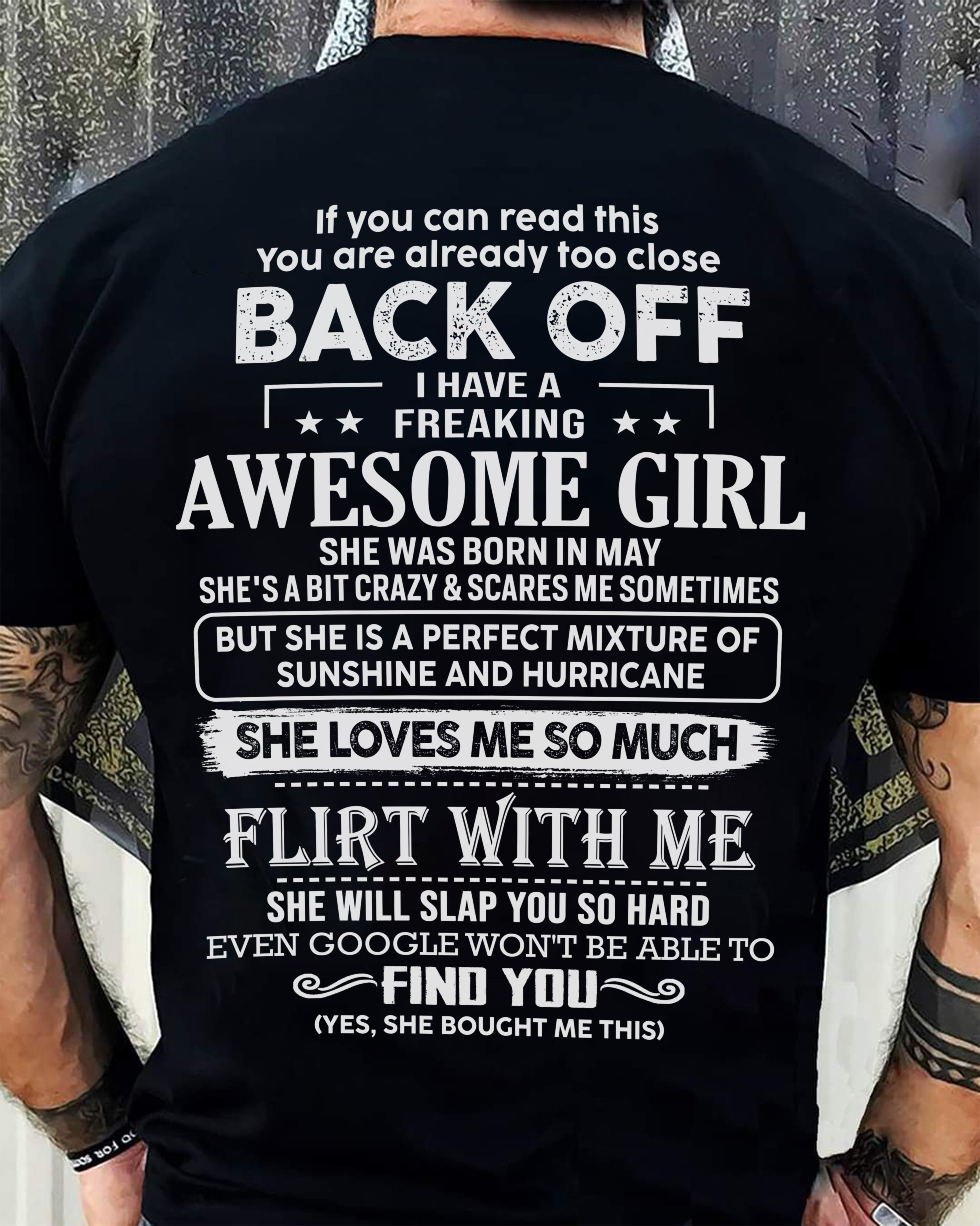 May – Awesome Girlfriend Born In May – Special gift for your Boyfriend – From Wife NGHL05 (SKU06-17-05)