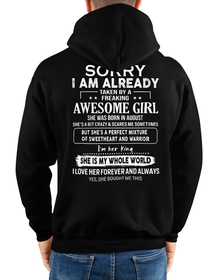 August - Awesome girl - Perfect gift for your boyfriend - (SKU04-86-08) - From Wife NGHL08
