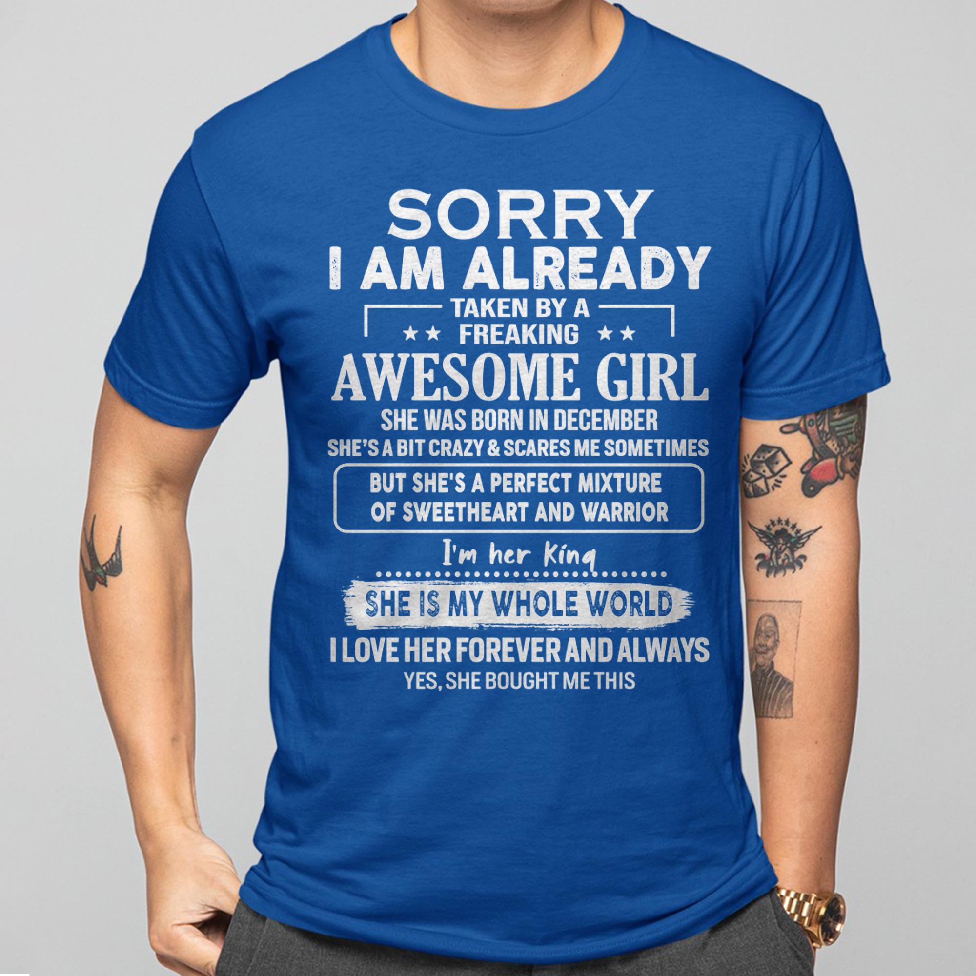 December - Awesome Girl - Perfect Gift For Your Boyfriend, Husband From Wife - NGHL12 (SKU04-86MT-12)