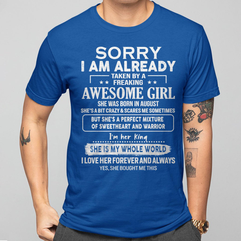 August - Awesome Girl - Perfect Gift For Your Boyfriend, Husband From Wife - NGHL08 (SKU04-86MT-08)