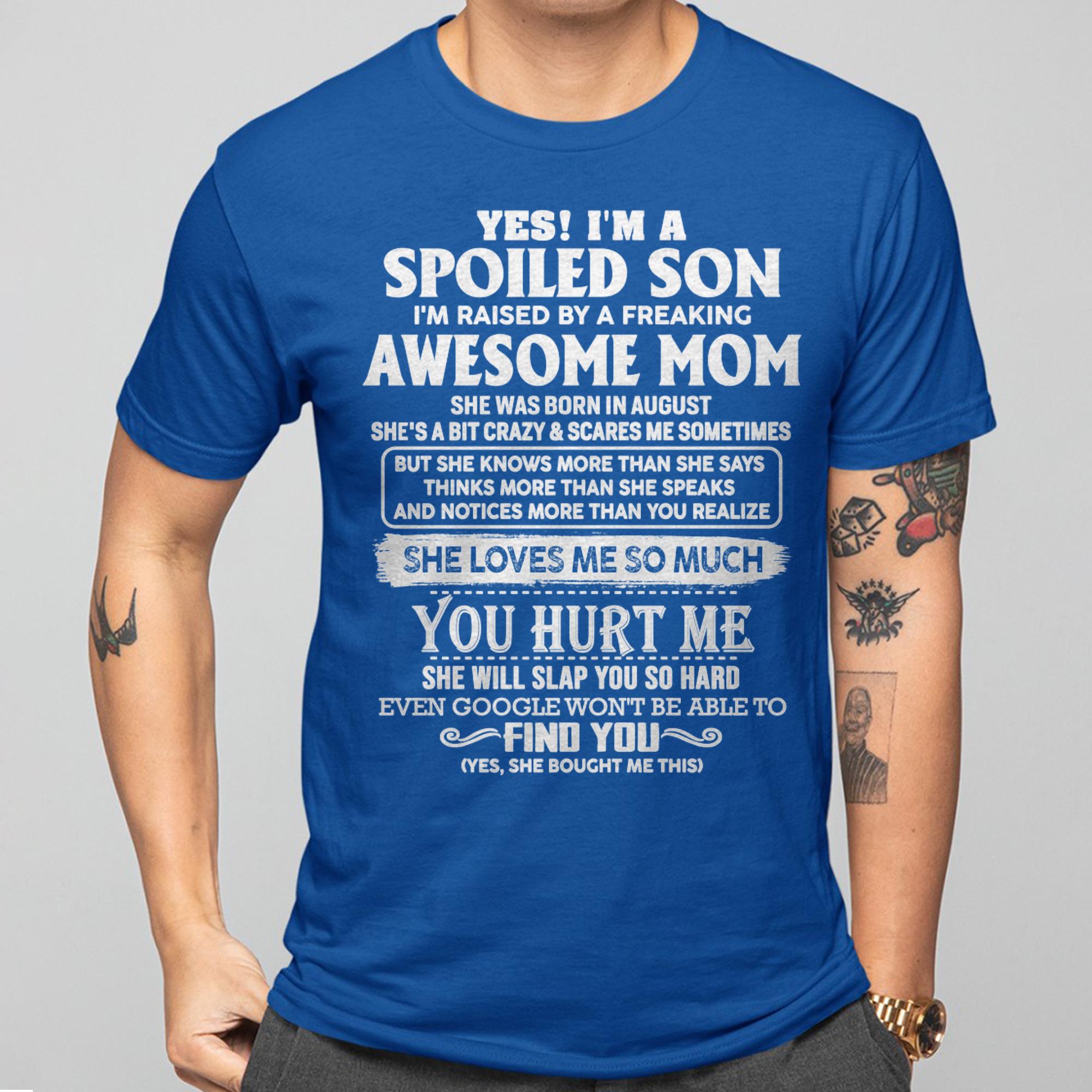 August - Awesome Mom - Perfect Gift For Son From Mom - NGHL08 (SKU05-47-08)