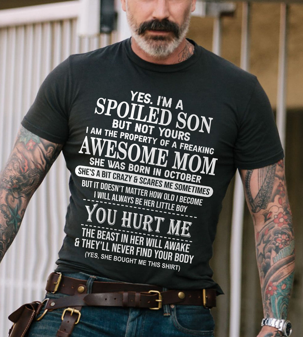 October - Awesome Mom Born In October - Special gift for Son From Mom - NGHL10 (SKU10-45-10)