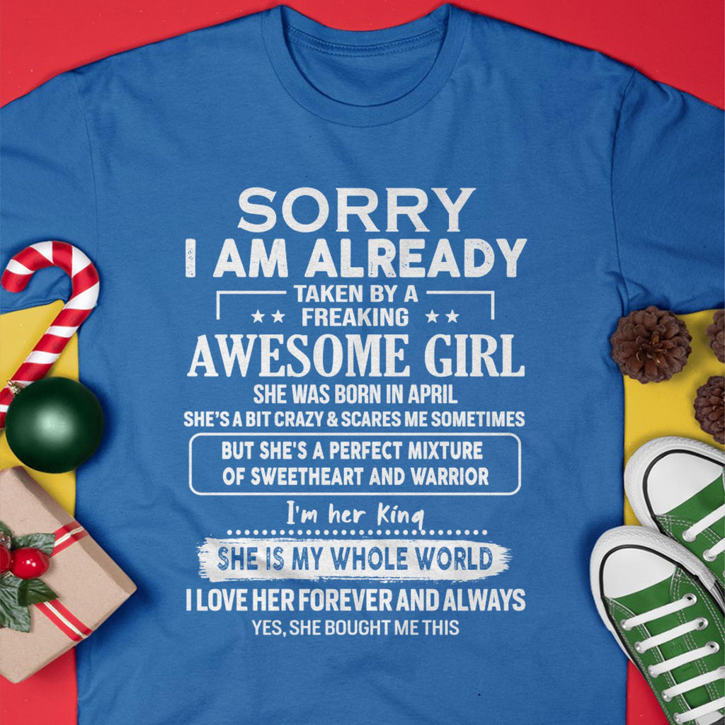 April - Awesome Girl - Perfect Gift For Your Boyfriend, Husband From Wife - NGHL04  (SKU04-86MT-04)