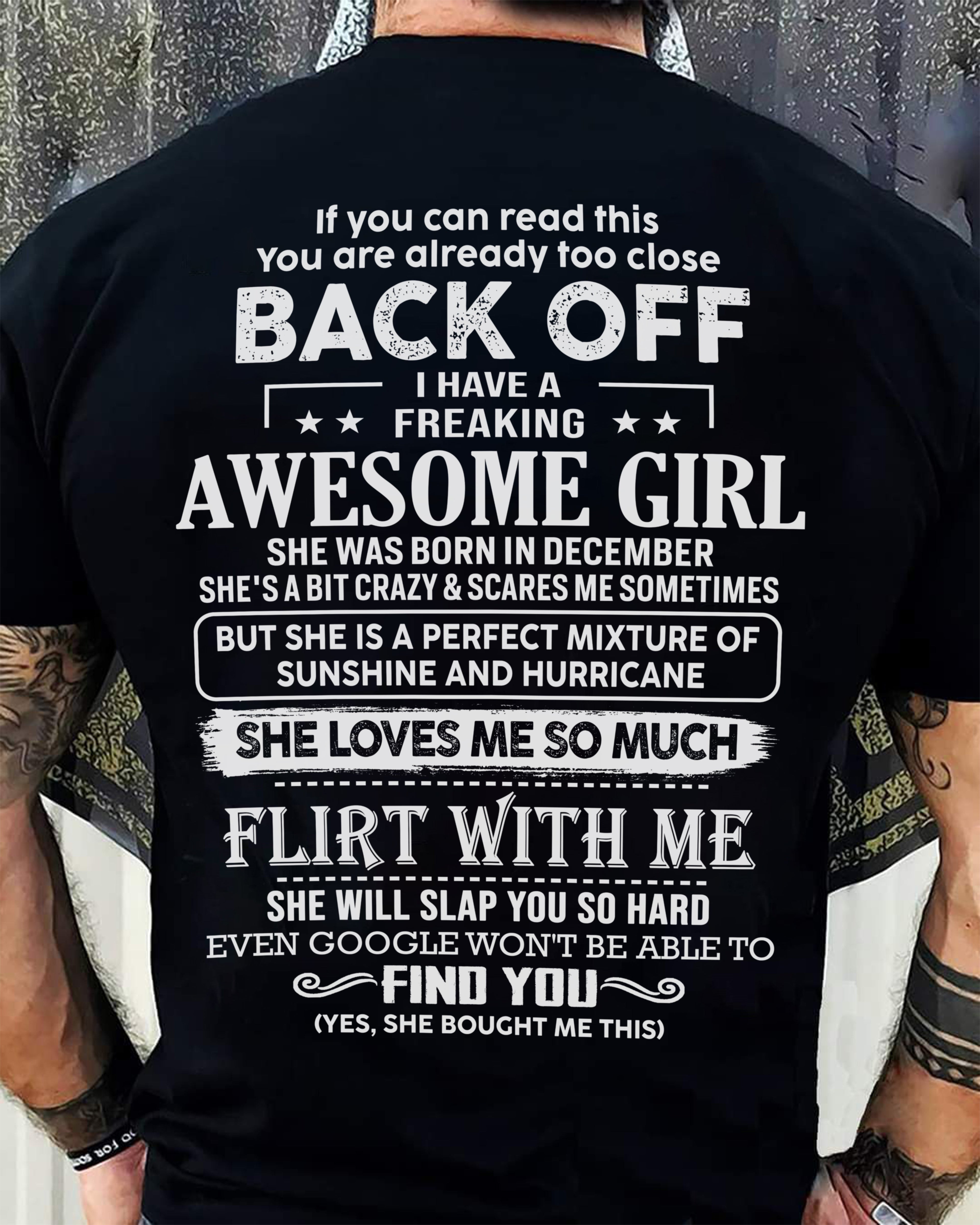 December – Awesome Girlfriend Born In December – Special gift for your Boyfriend – From Wife NGHL12 (SKU06-17-12)