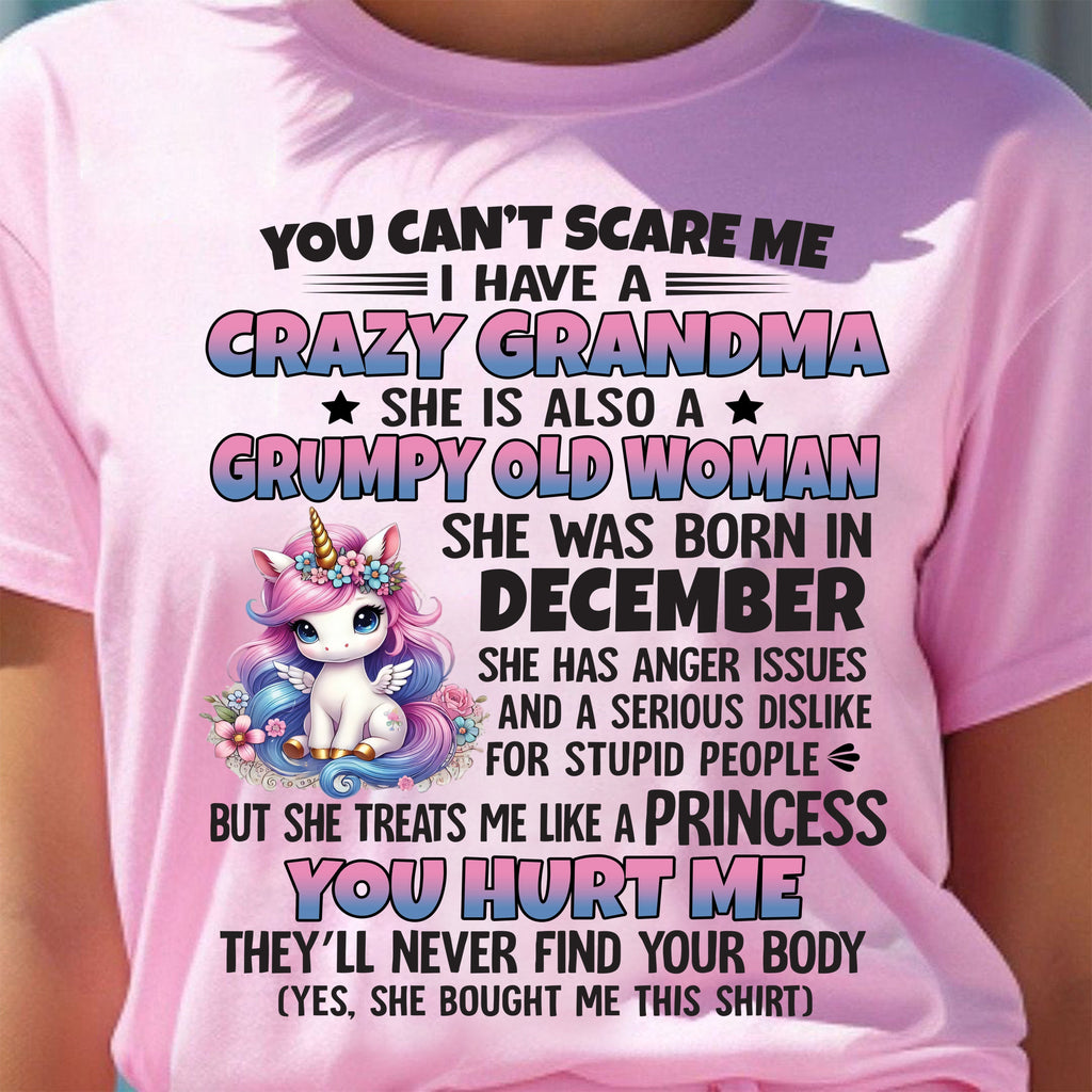 DECEMBER - YOU CAN'T SCARE ME - GIFT FROM GRANDMA - NGHL12 (SKU09-106-12)