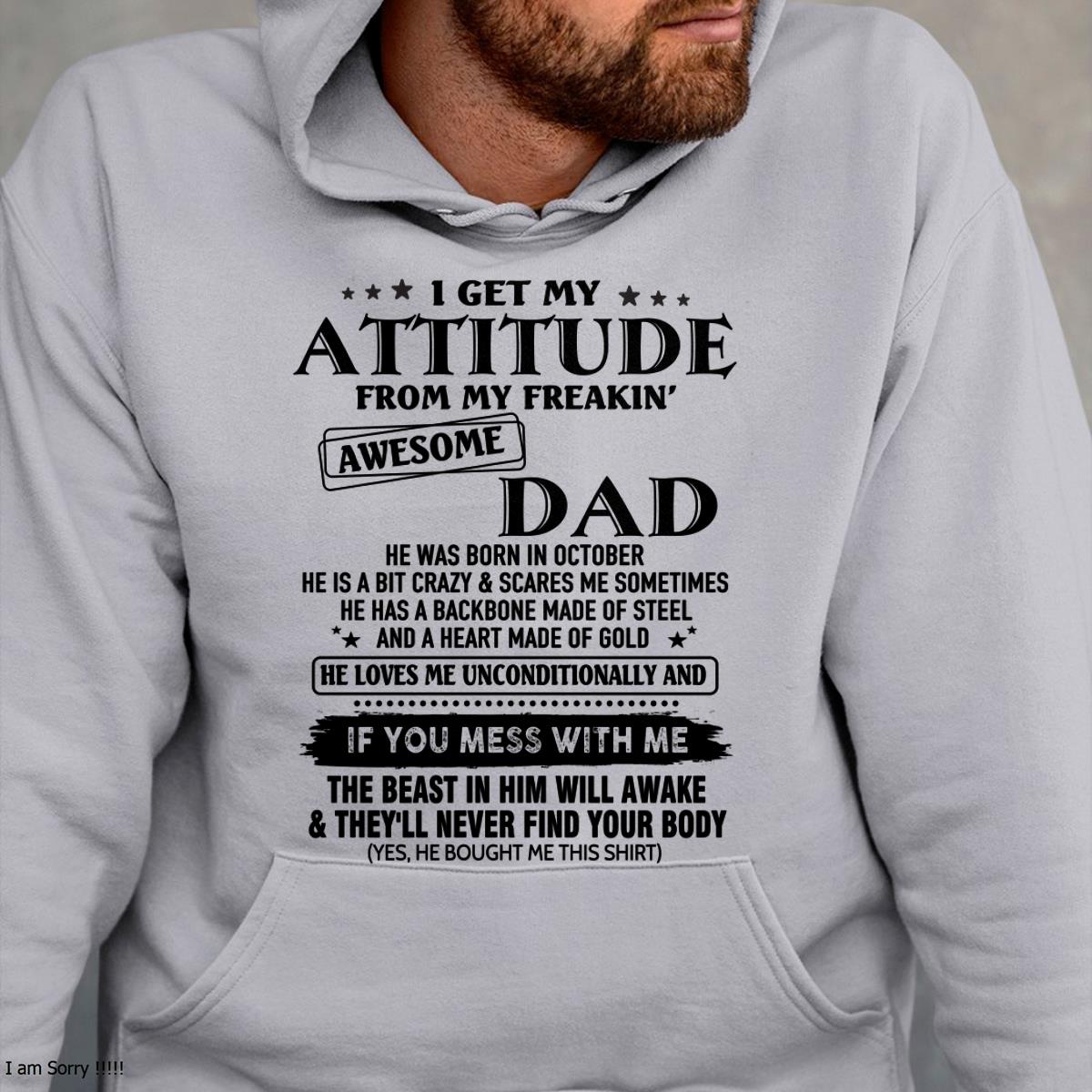 October - Gift For Son and Daughter From Dad - NGHL10 - (SKU-TDADC-10)