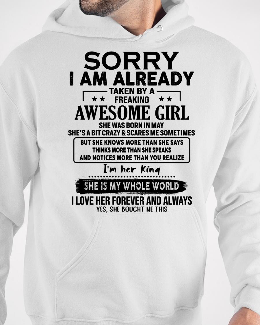 May - Awesome Girl born in May - Special gift for your boyfriend - From Wife NGHL05 (SKU.AT16)