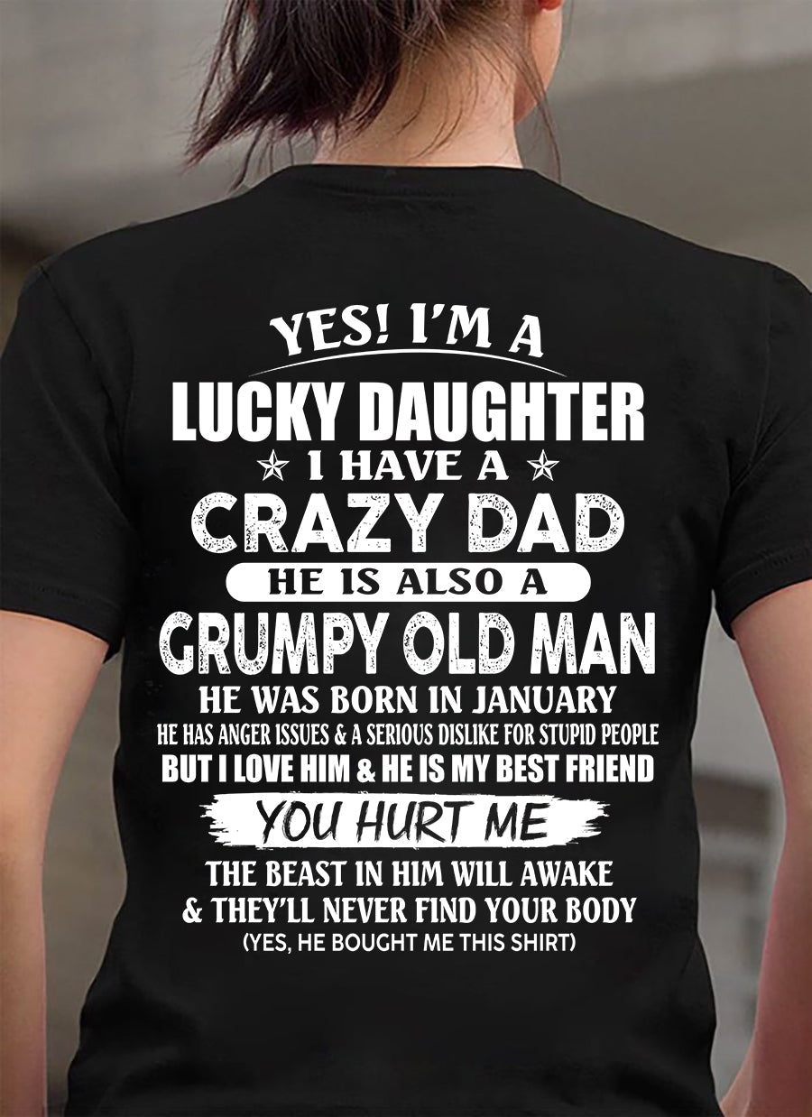 January - Awesome Grumpy Old Dad - Special gift for your daughter From Dad - NGHL01 (SKU10-50-01)