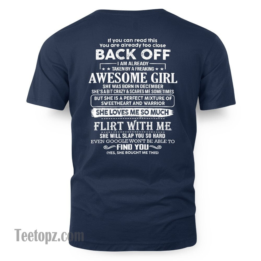 December – Awesome Girlfriend Born In December – Special gift for your Boyfriend – From Wife NGHL12 (SKU06-25-12)
