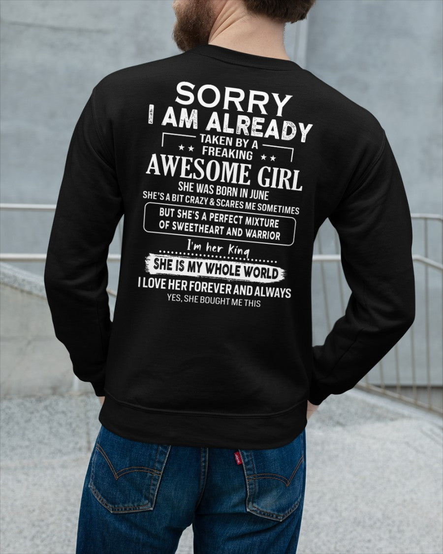 June - Awesome girl - Perfect gift for your boyfriend - (SKU04-86-06) - From Wife NGHL06
