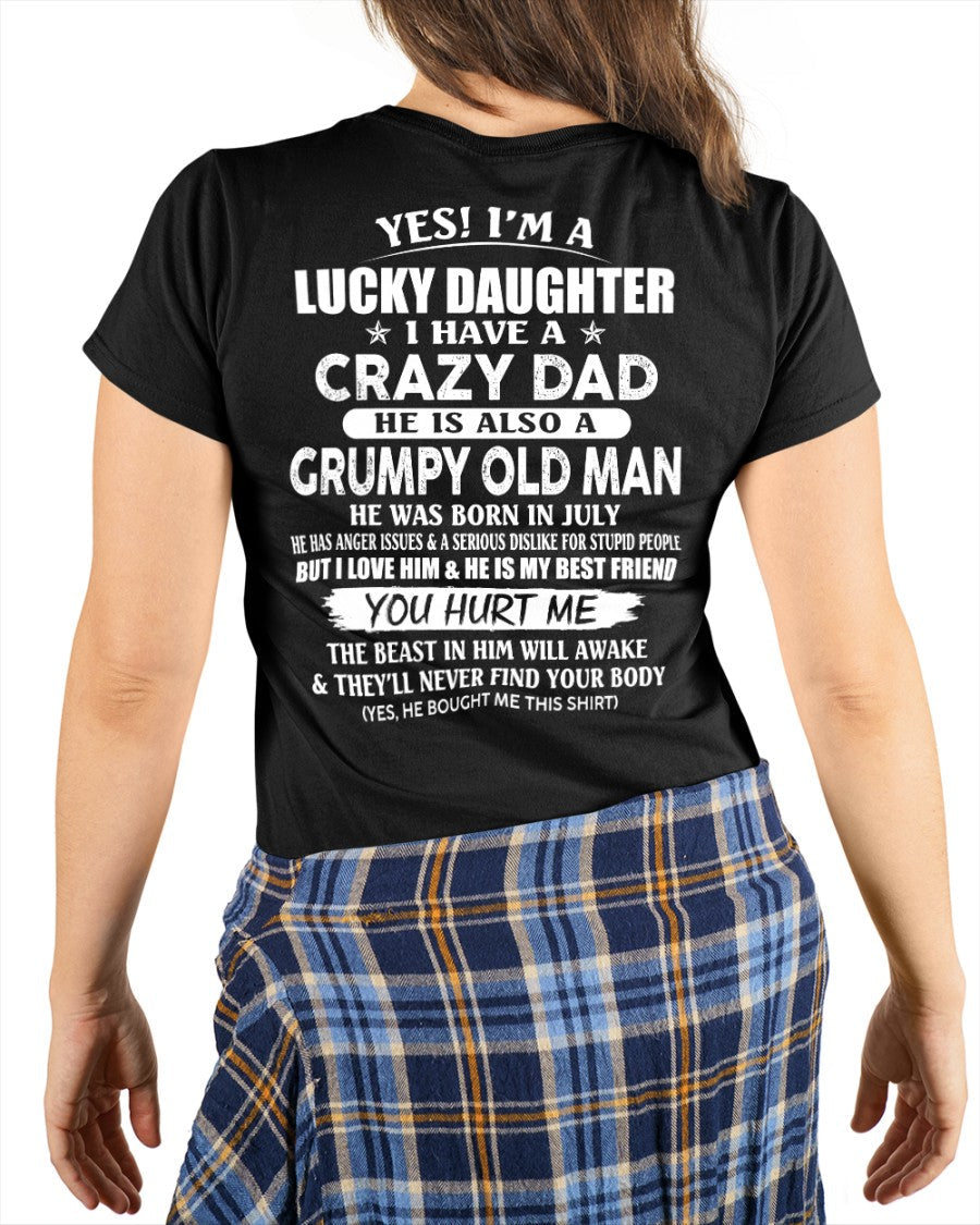 July - Awesome Grumpy Old Dad - Special gift for your daughter From Dad - NGHL07 (SKU10-50-07)