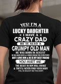 August - Awesome Grumpy Old Dad - Special gift for your daughter From Dad - NGHL08 (SKU10-50-08)