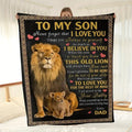 BLANKET FOR SON FROM DAD – COMFORT & WARMTH GIFT Sherpa Fleece Blanket - FULL (SKUB12-57)