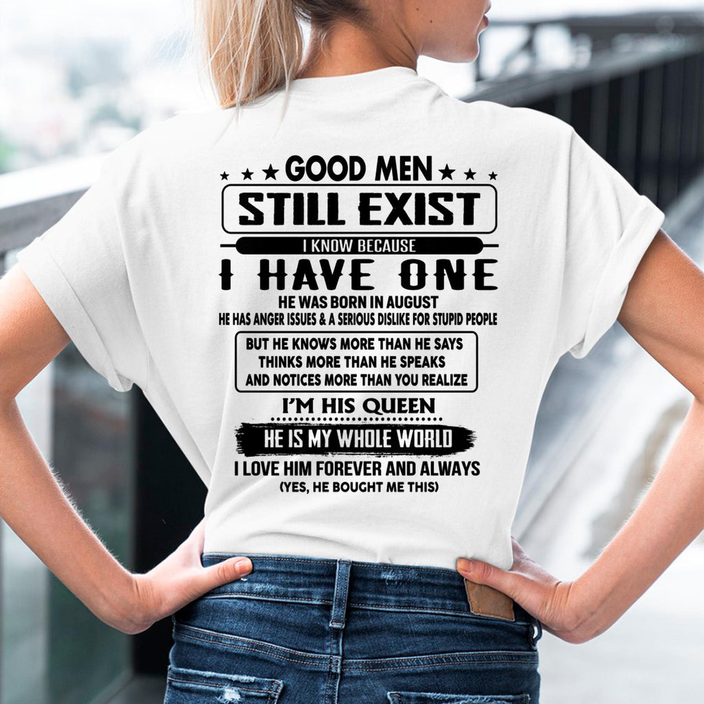 August - Good men Still Exist - gift for your girlfriend, wife from Husband - NGHL08 (SKU-GMSAU-08)