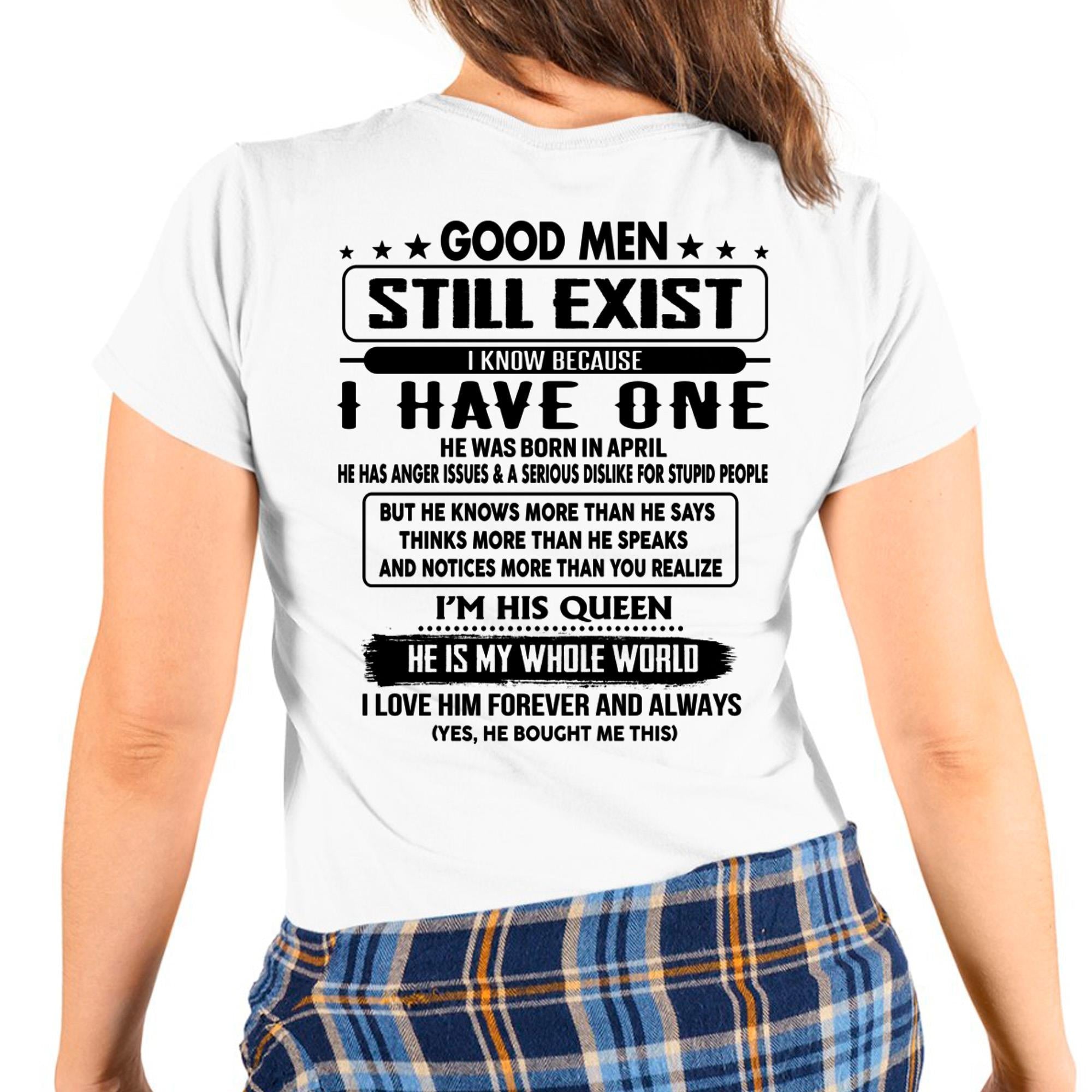 April - Good men Still Exist - gift for your girlfriend, wife from Husband - NGHL04 (SKU-GMSAU-04)