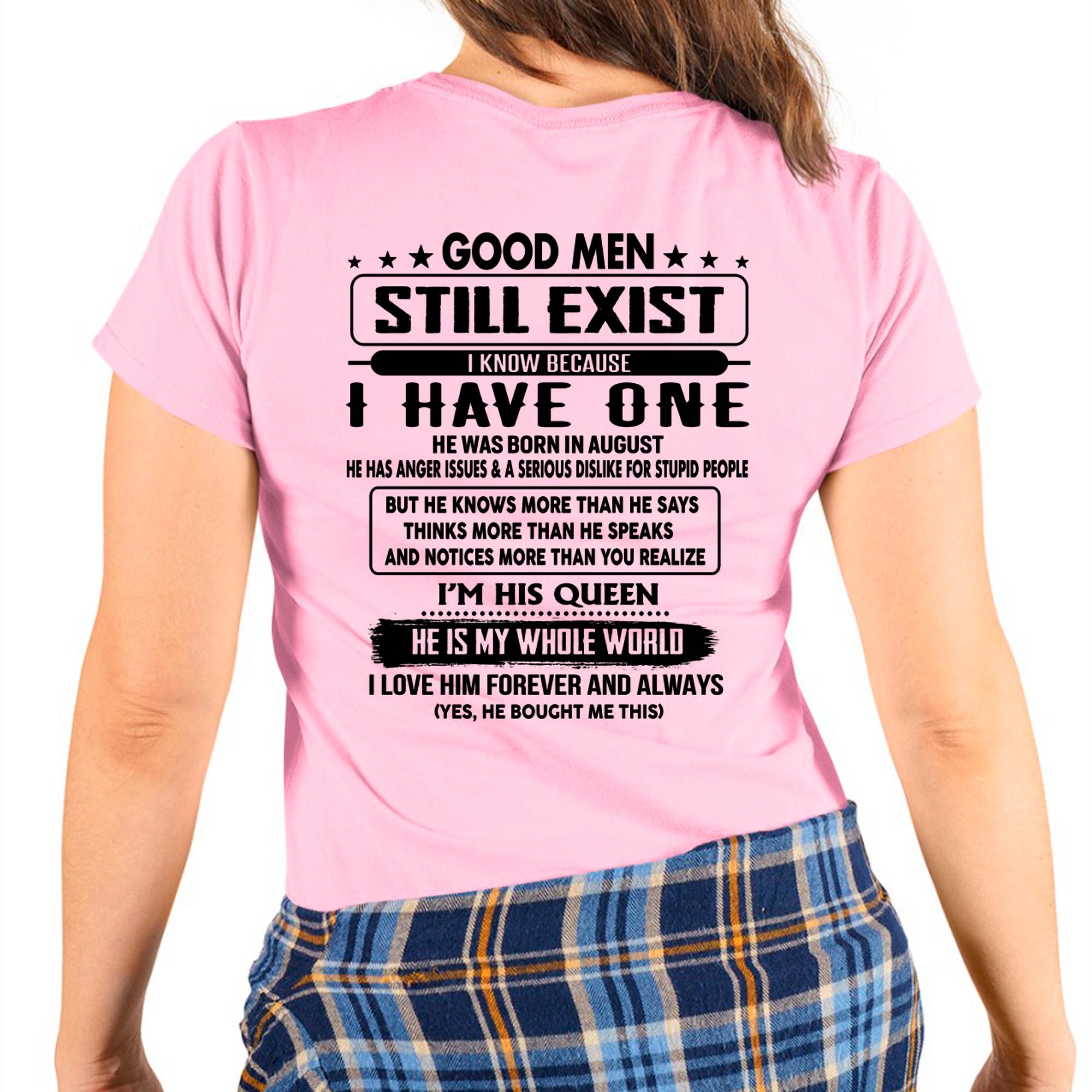August - Good men Still Exist - gift for your girlfriend, wife from Husband - NGHL08 (SKU-GMSAU-08)