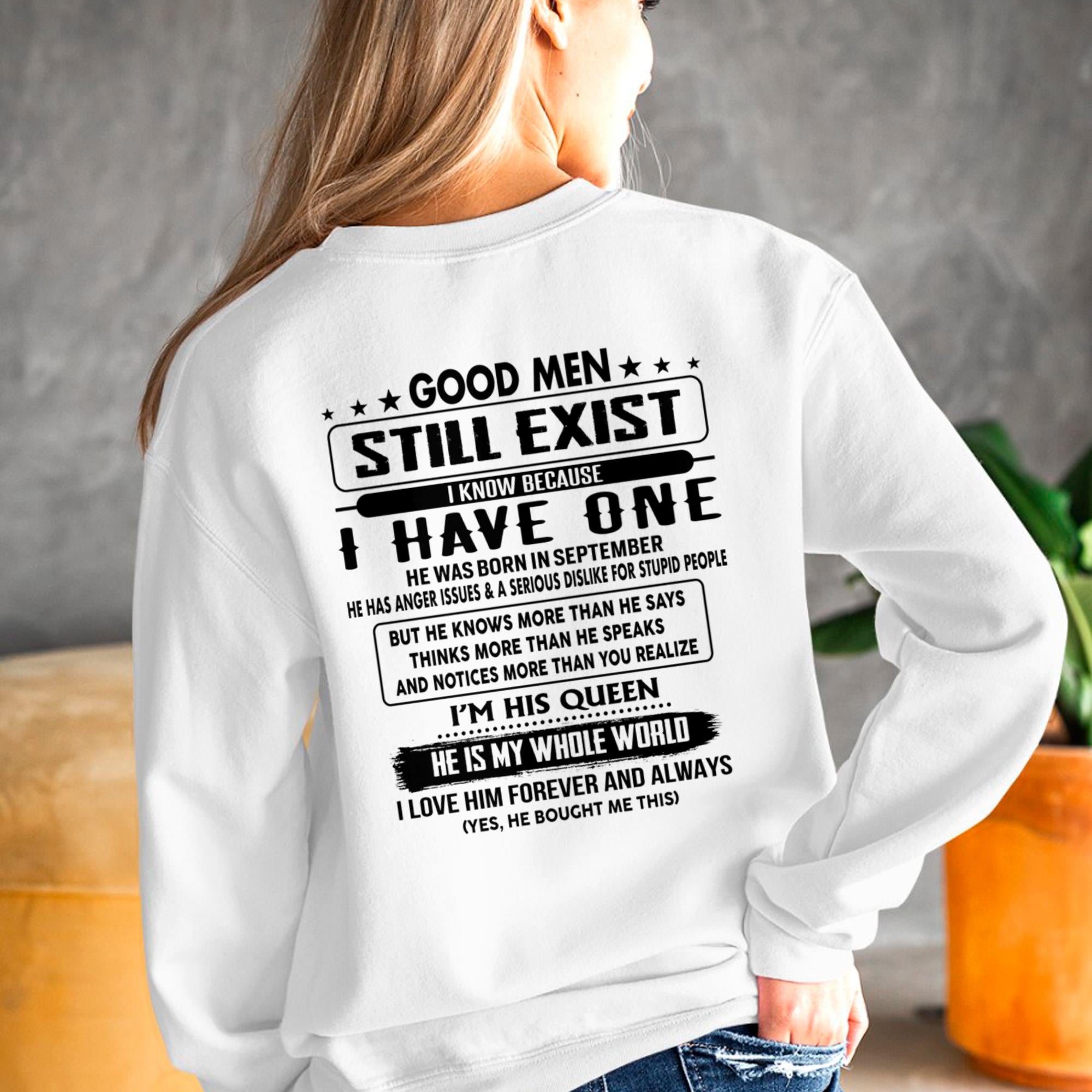 September - Good men Still Exist - gift for your girlfriend, wife from Husband - NGHL09 (SKU-GMSAU-09)