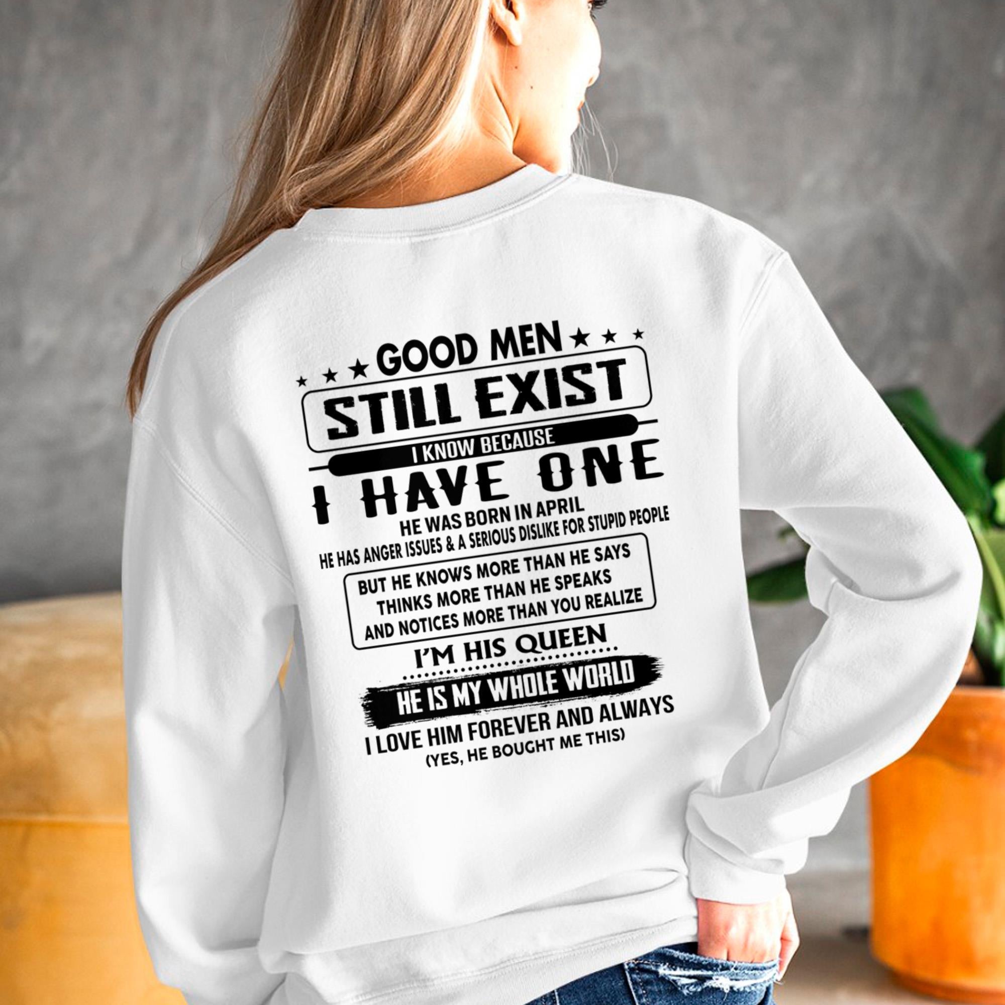 April - Good men Still Exist - gift for your girlfriend, wife from Husband - NGHL04 (SKU-GMSAU-04)