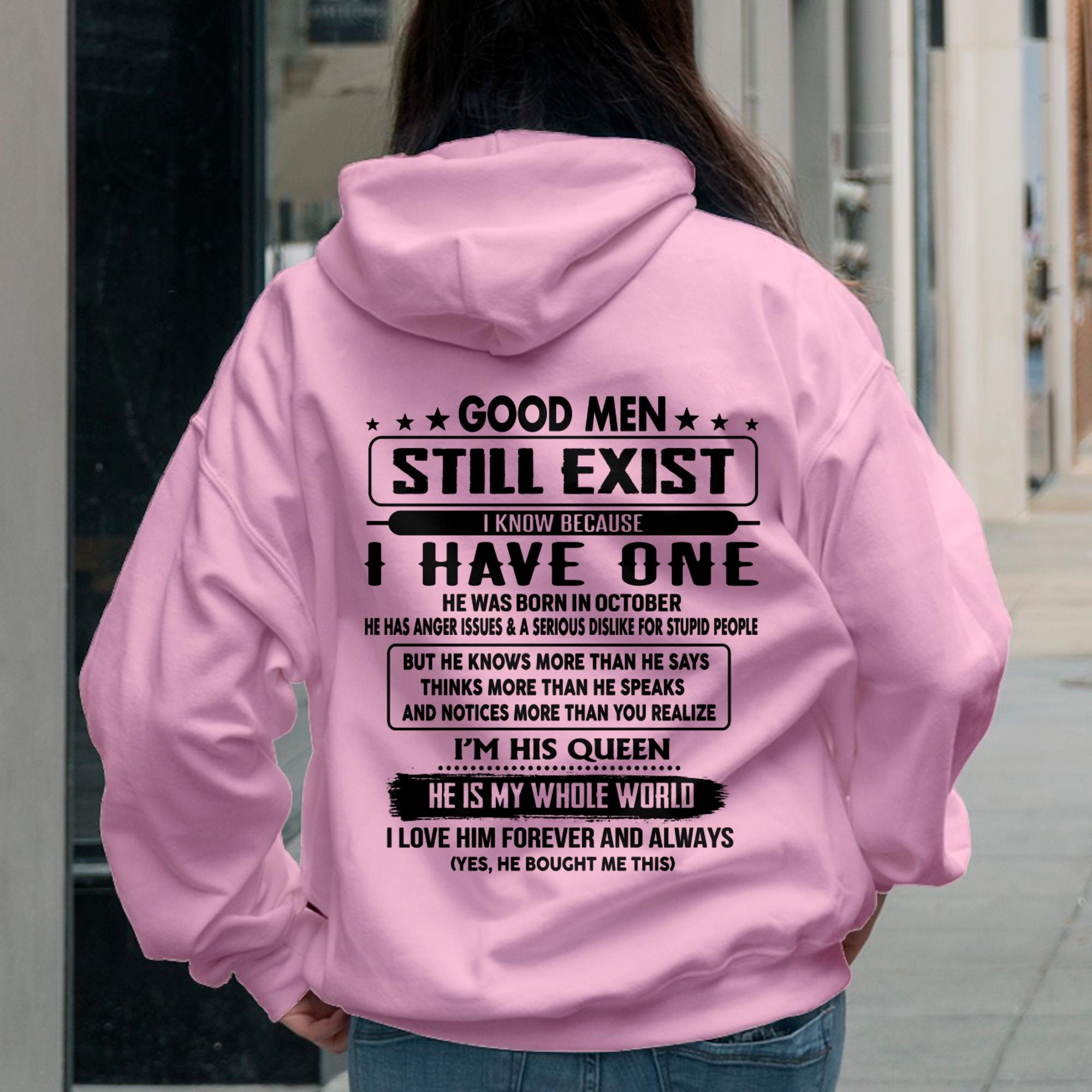 October - Good men Still Exist - gift for your girlfriend, wife from Husband - NGHL10 (SKU-GMSAU-10)