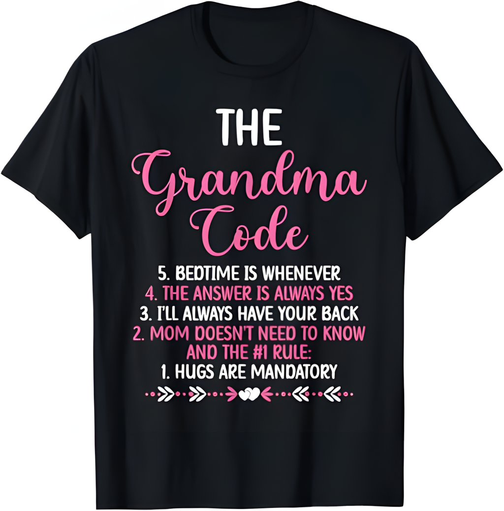 THE GRANDMA CODE T SHIRT - From grandma NGHL00