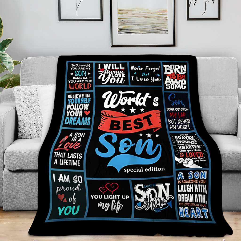 To My Son Blanket – Wrapped in Care, Warmth, and Love from Dad
