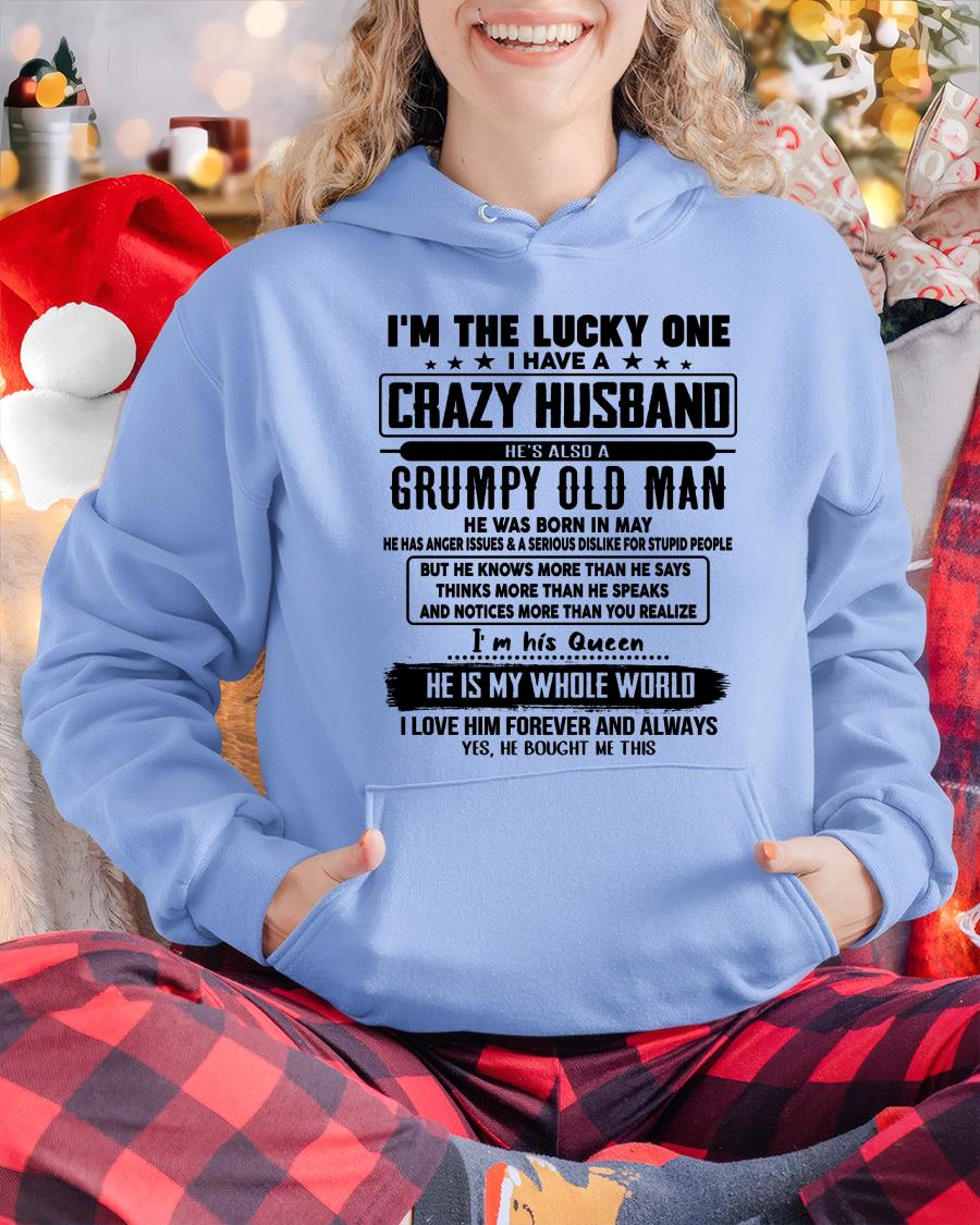 May - I am Lucky One I Have A Crazy Husband - Gift for Wife From Husband - NGHL05 (SKUT-LUCKYONE-05)