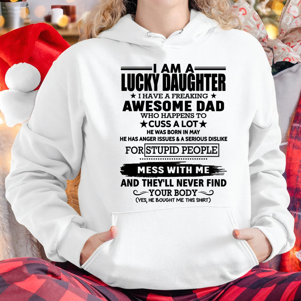 May - I'm Lucky Daughter - Gift for Daughter from Dad - NGHL05 (SKU-T1406DD-05)