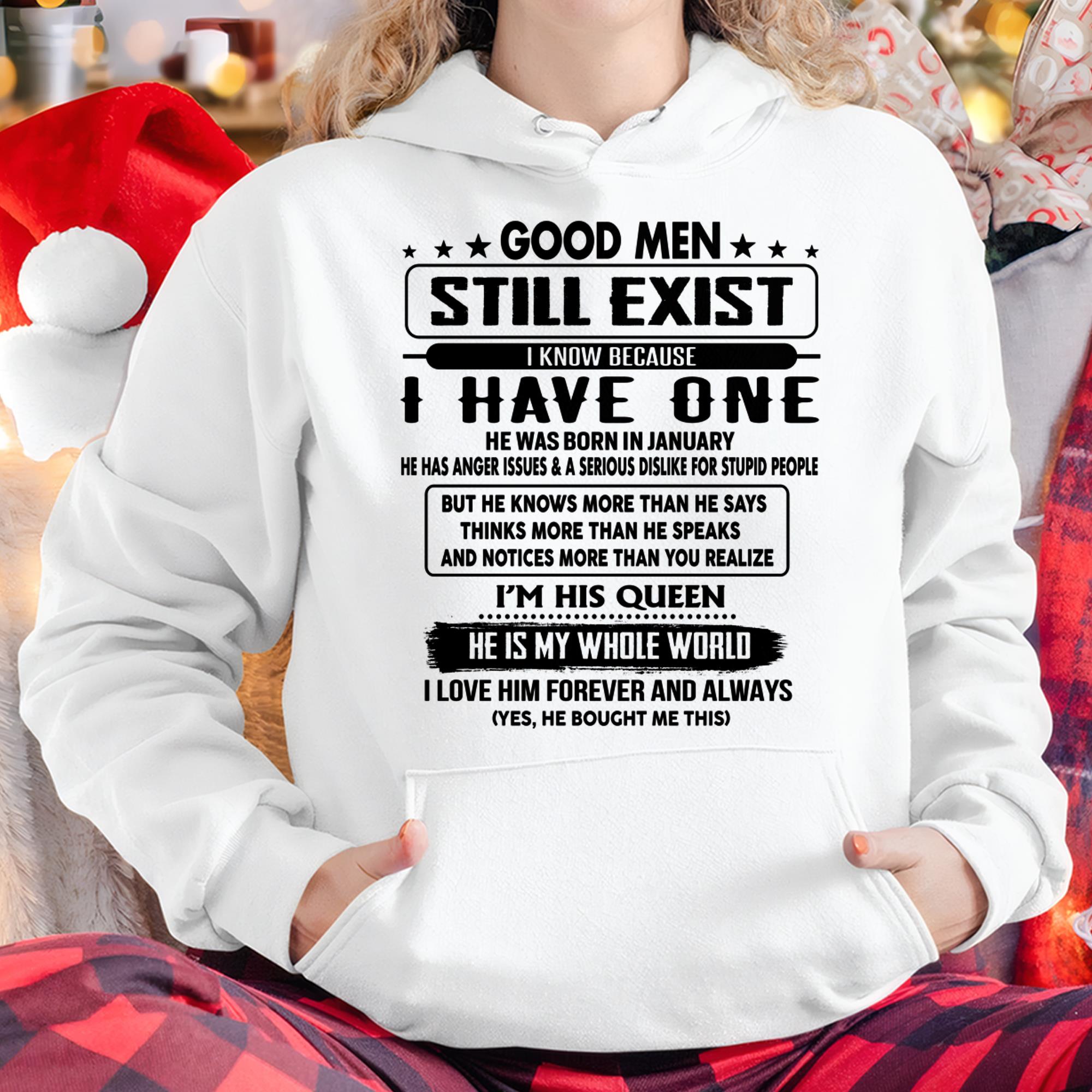 January - Good men Still Exist - gift for your girlfriend, wife from Husband - NGHL01 (SKU-GM-01)