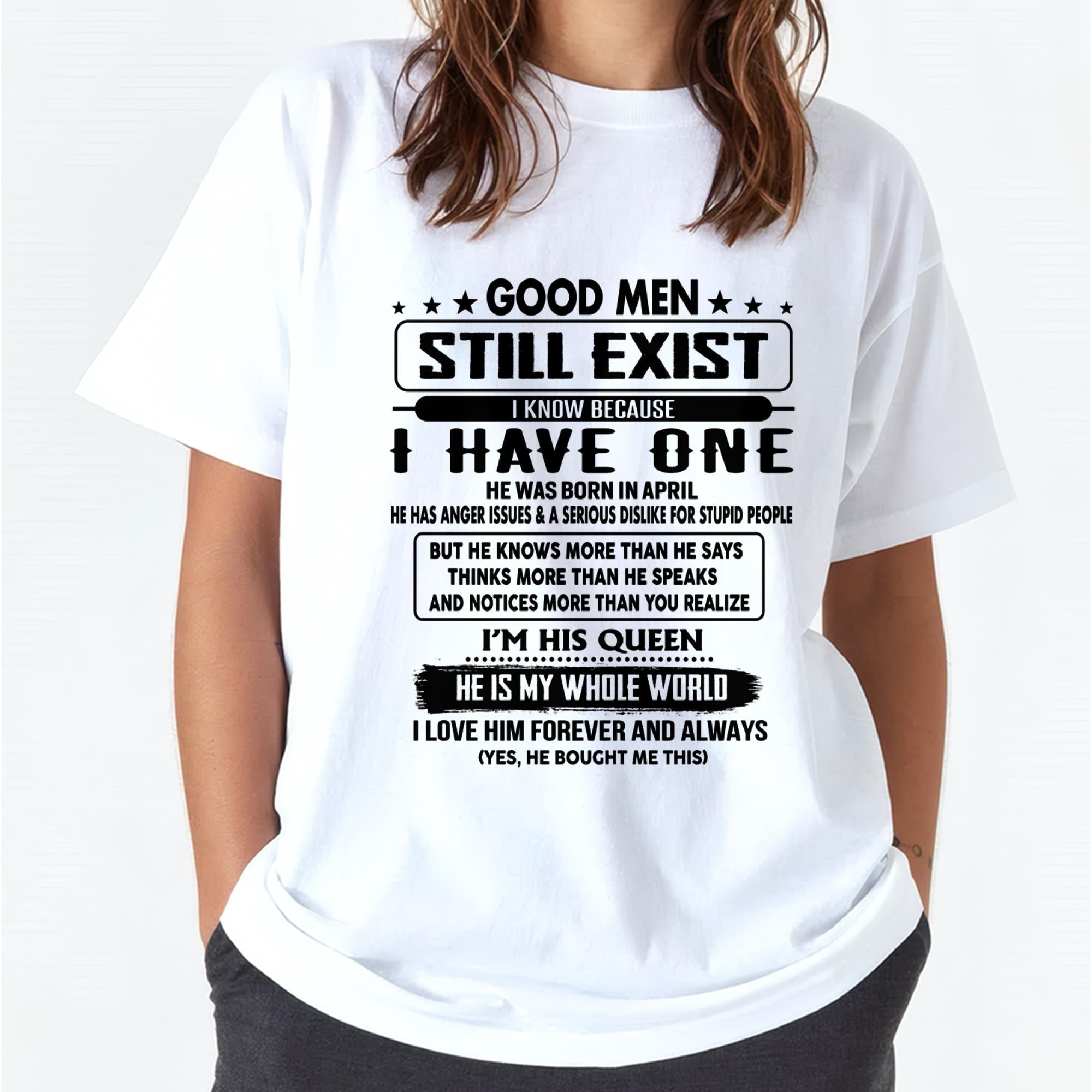 April - Good men Still Exist - gift for your girlfriend, wife from Husband - NGHL04 (SKU-GM-04)