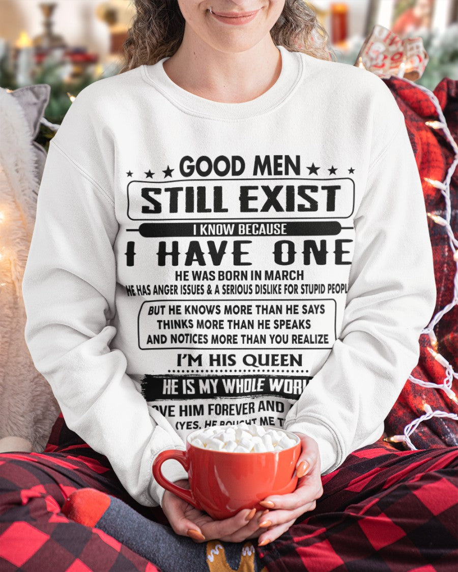 March - Good men Still Exist - gift for your girlfriend, wife from Husband - NGHL03 (SKU-GM-03)