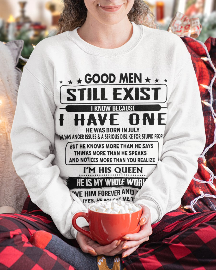 July - Good men Still Exist - gift for your girlfriend, wife from Husband - NGHL07 (SKU-GM-07)