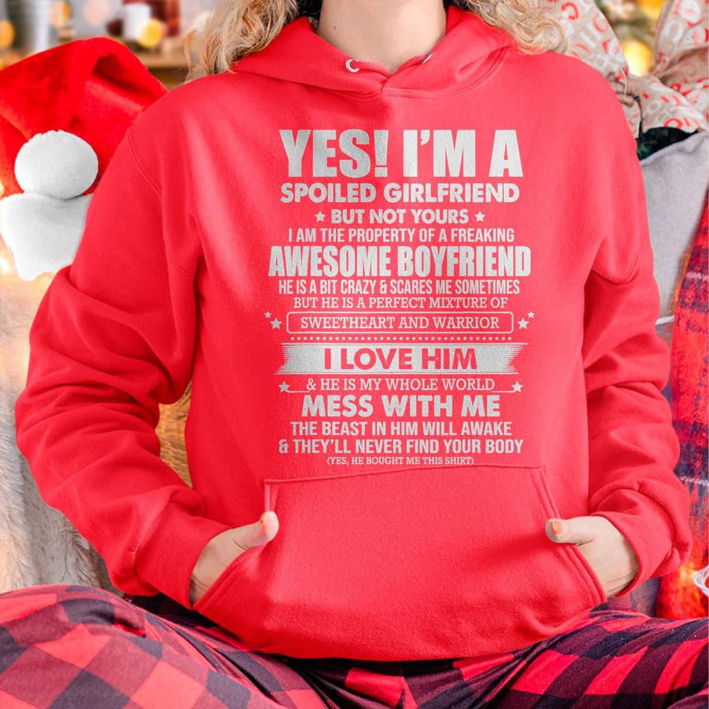 I am Spoiled Girlfriend - Gift for Wife From Husband - NGHL00 (SKU-T1306-GIRLFRIEND)