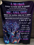MANTA PARA HIJA – REGALO DE COMODIDAD Y CALOR DE MAMÁ Manta acolchada de forro polar Sherpa NTTDsp