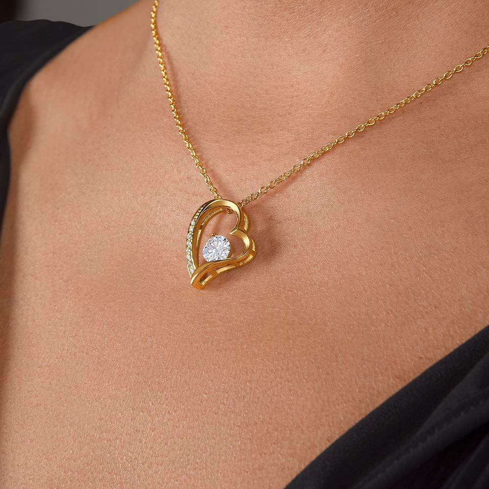TO MY LOVE FROM HUSBAND NECKLACE - PERFECT GIFT FOR VALENTINE  - Premium Forever Love Necklace (SKUJ12-295)
