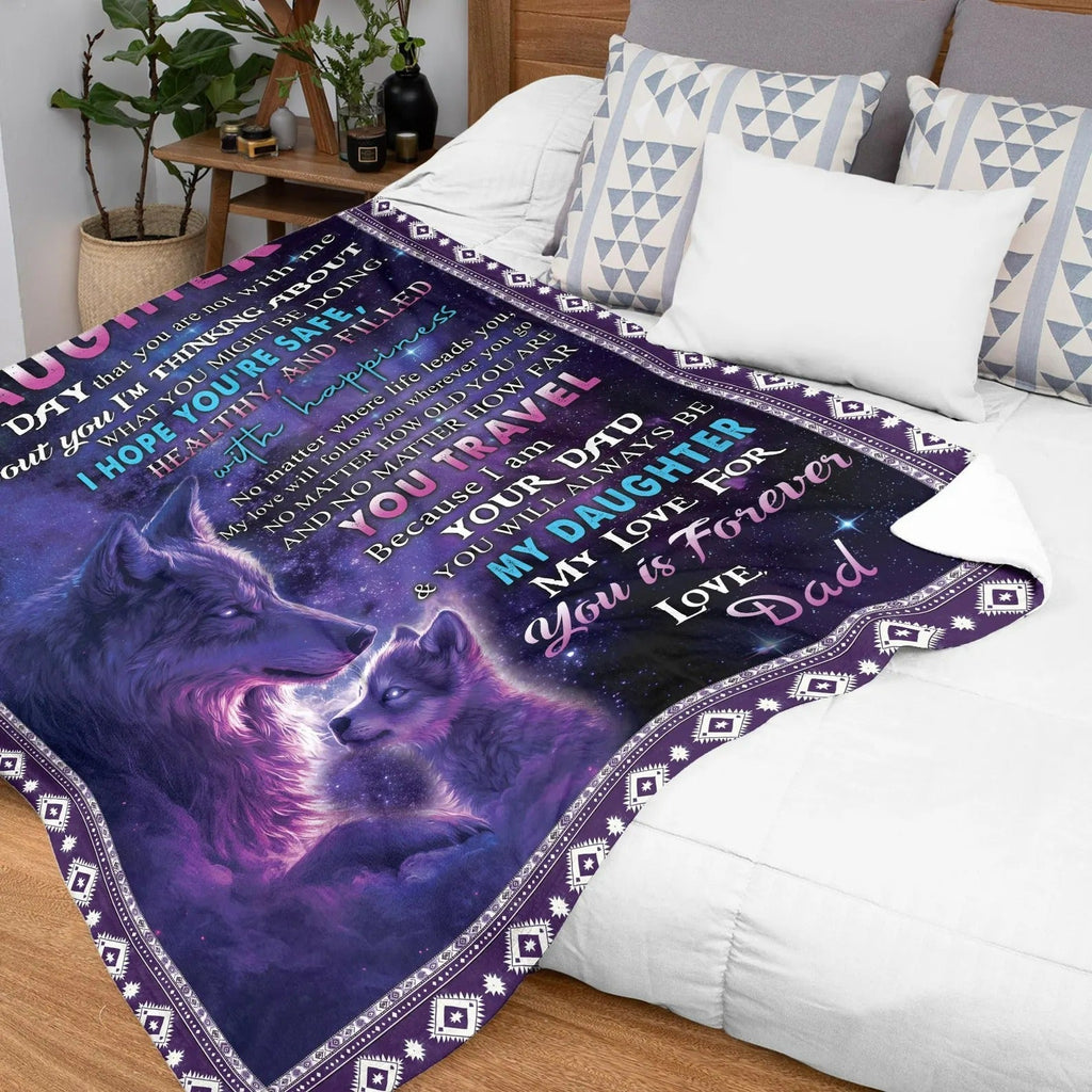 Special Gift For Your Daughter Blanket - From Dad