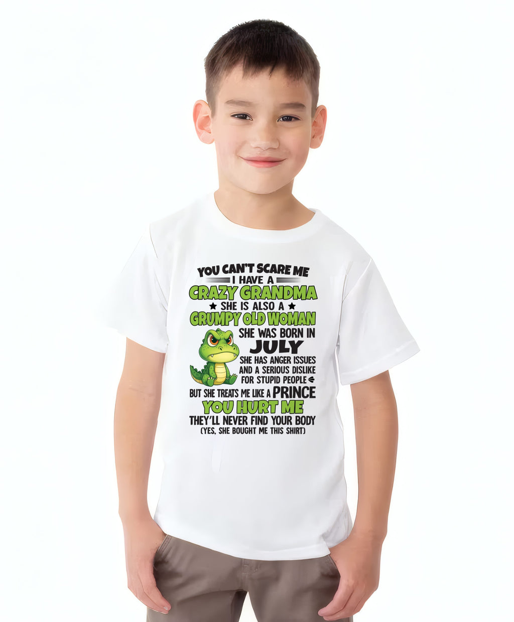 JULY - YOU CAN'T SCARE ME - FOR GRANDSON - GIFT FROM GRANDMA - NGHL07 (SKU09-85-07)
