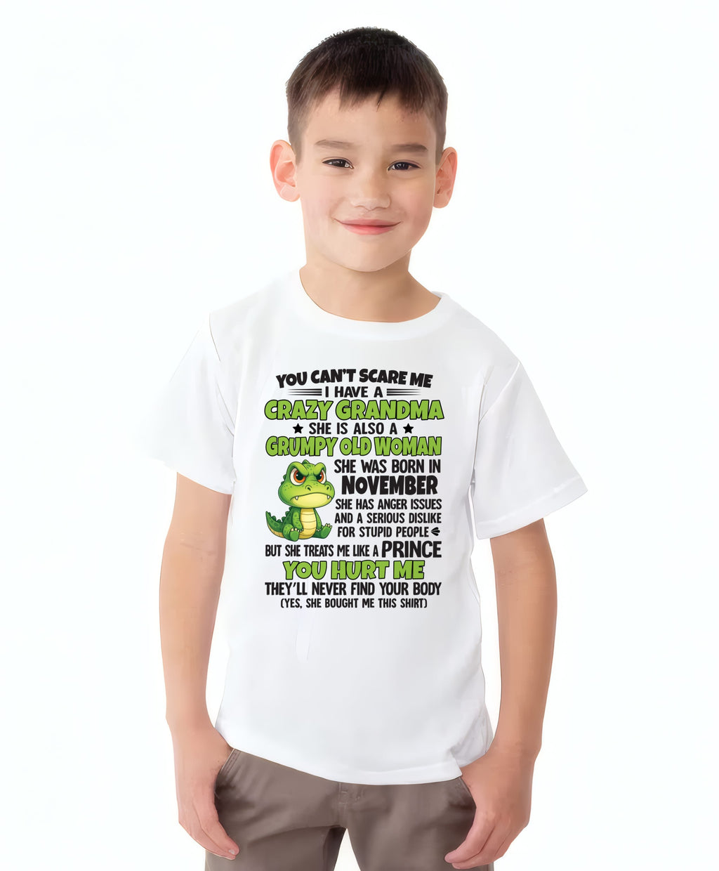 NOVEMBER - YOU CAN'T SCARE ME - FOR GRANDSON - GIFT FROM GRANDMA - NGHL11 (SKU09-85-11)