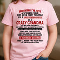 DECEMBER - I'M A SPOILED GRANDDAUGHTER OF A CRAZY GRANDMA - From Grandma - NGHL12 (SKU-GMD1-NTT12)