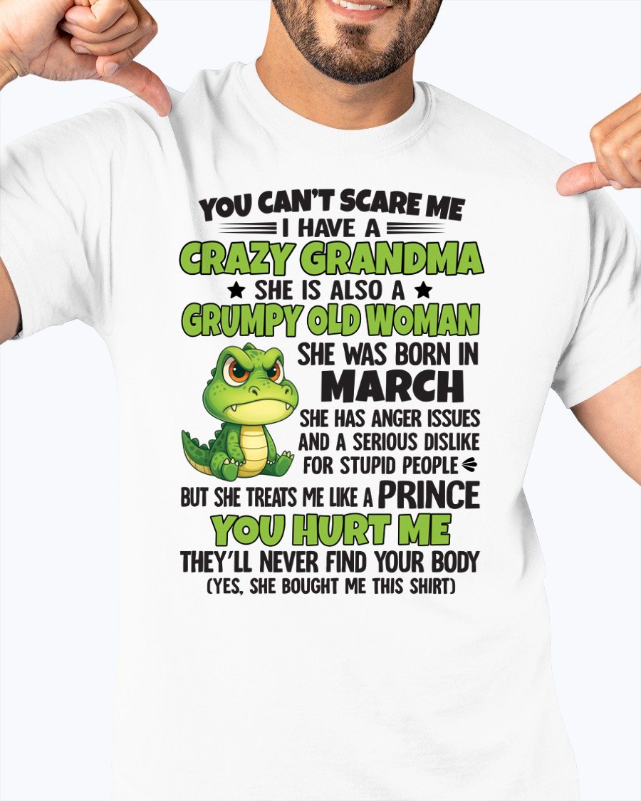 MARCH - YOU CAN'T SCARE ME - FOR GRANDSON - GIFT FROM GRANDMA - NGHL03 (SKU09-85-03)