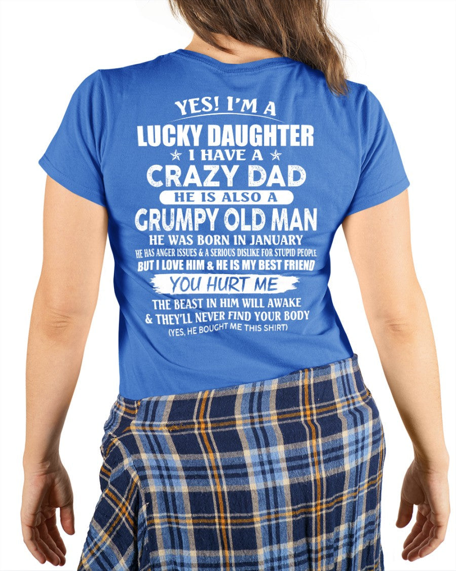 January - Awesome Grumpy Old Dad - Special gift for your daughter From Dad - NGHL01 (SKU10-50-01)