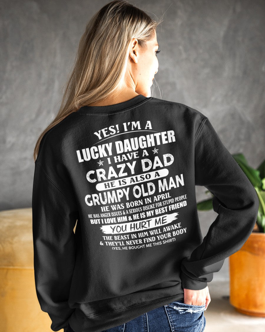 April - Awesome Grumpy Old Dad - Special gift for your daughter From Dad - NGHL04 (SKU10-50-04)