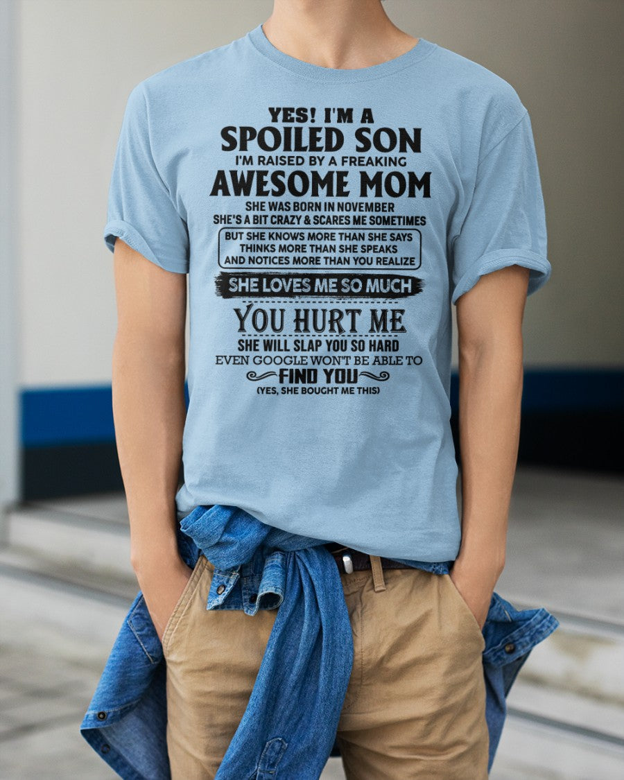 November - Awesome Mom - Perfect gift for your son (SKU-SPW-11)