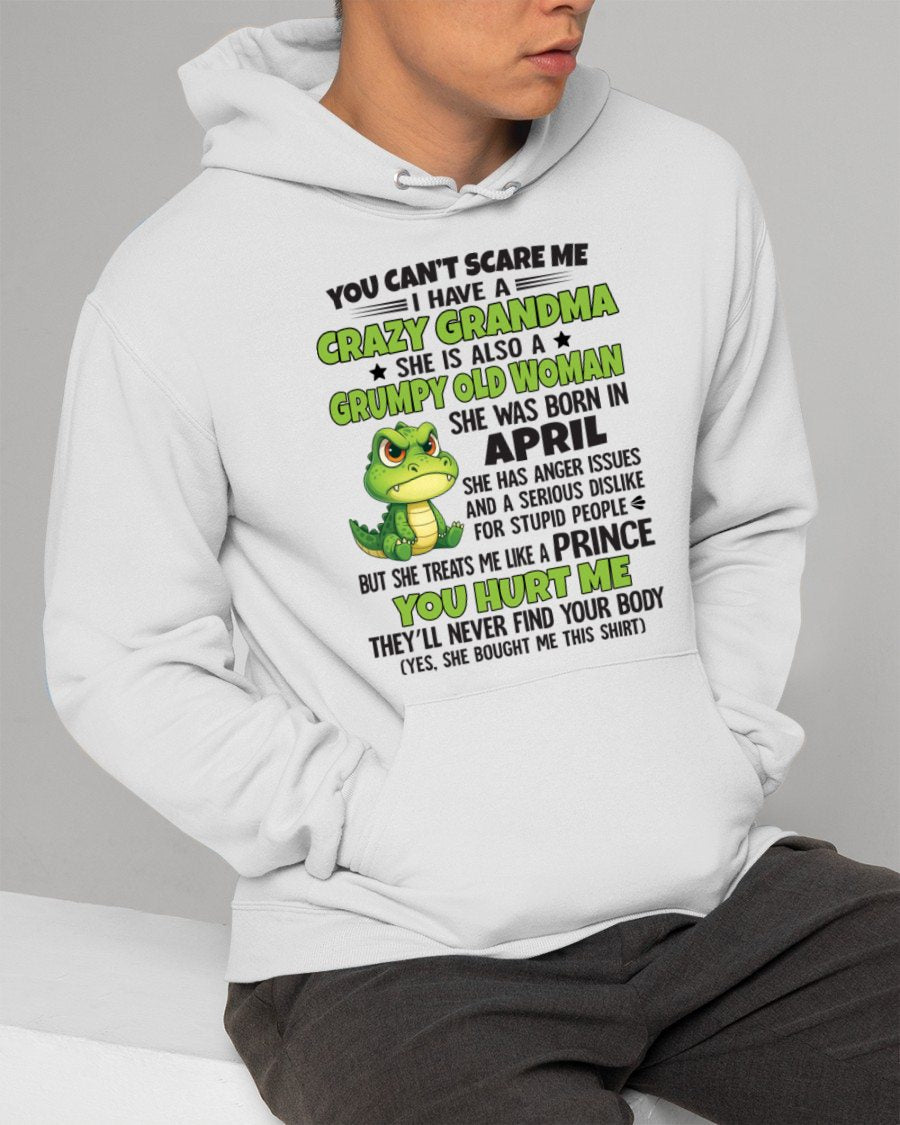 APRIL - YOU CAN'T SCARE ME - FOR GRANDSON - GIFT FROM GRANDMA - NGHL04 (SKU09-85-04)
