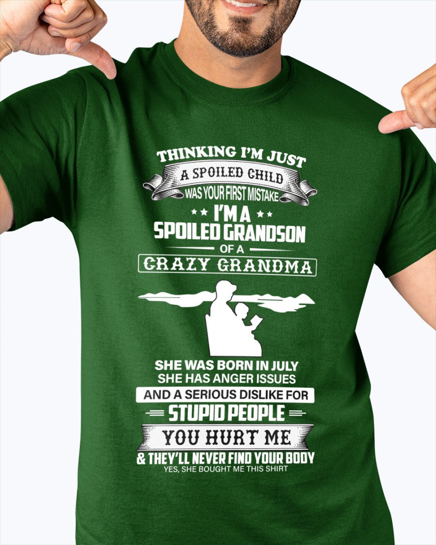 Spoiled by Grandma Shirt July Edition – From Grandma to Grandson NGHL07 (SKU-GMS2-07)