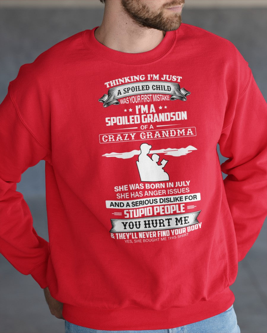 Spoiled by Grandma Shirt July Edition – From Grandma to Grandson NGHL07 (SKU-GMS2-07)