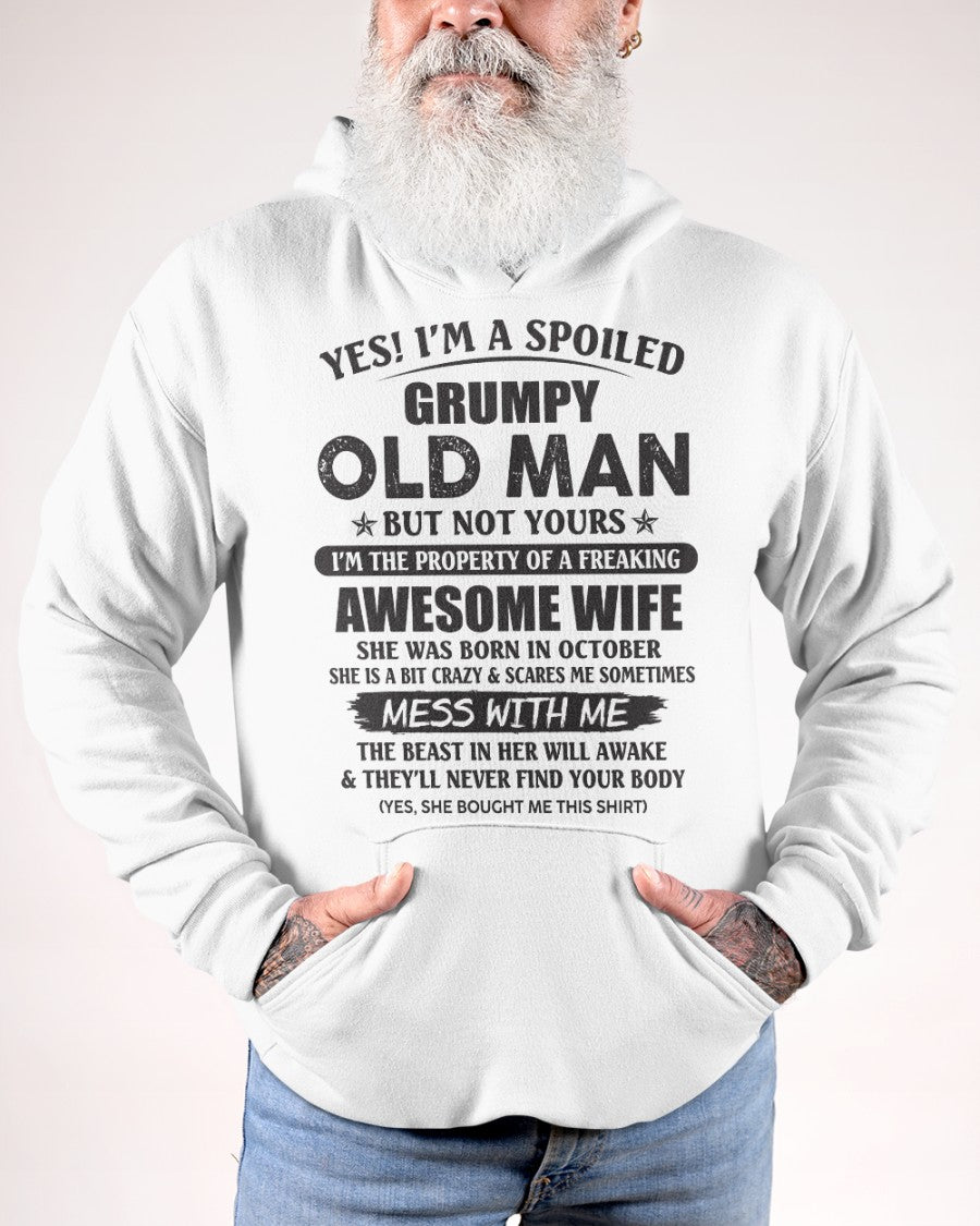 Awesome wife October - Perfect gift for husband from wife - NGHL10 (SKU96-68-10)