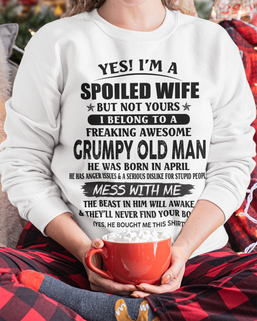 Grumpy Old Man April – Perfect gift for wife From Husband – NGHL04 (SKU08-63-04)